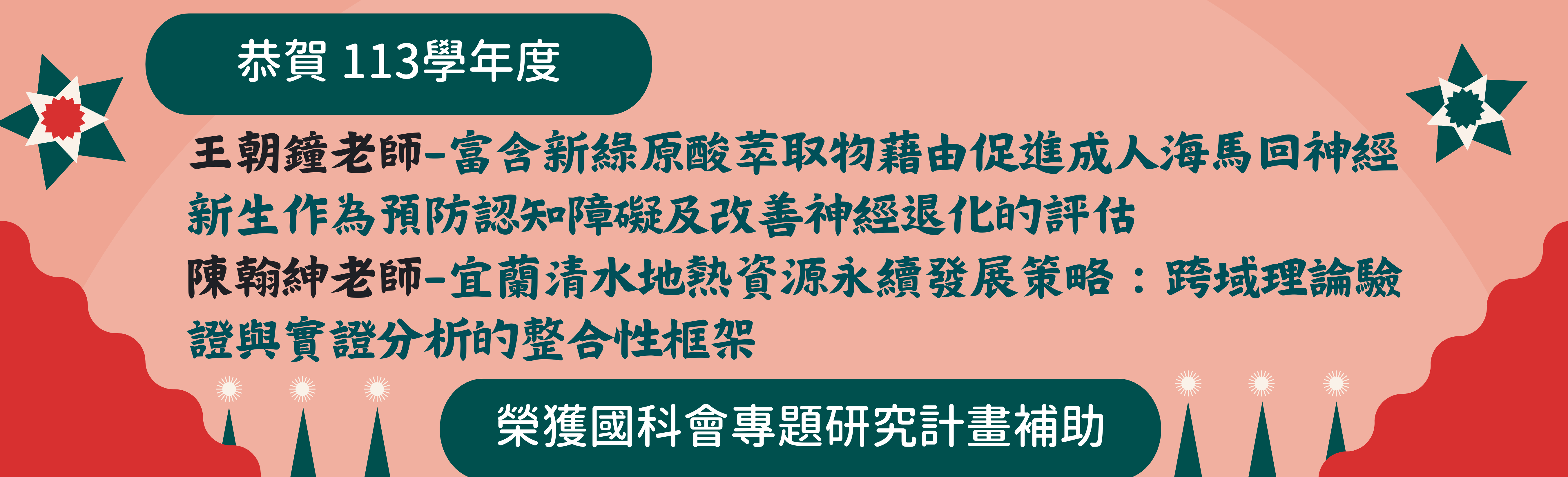 113國科會專題研究計畫補助